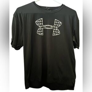 Under Armour Black Logo Short Sleeve Tee Medium